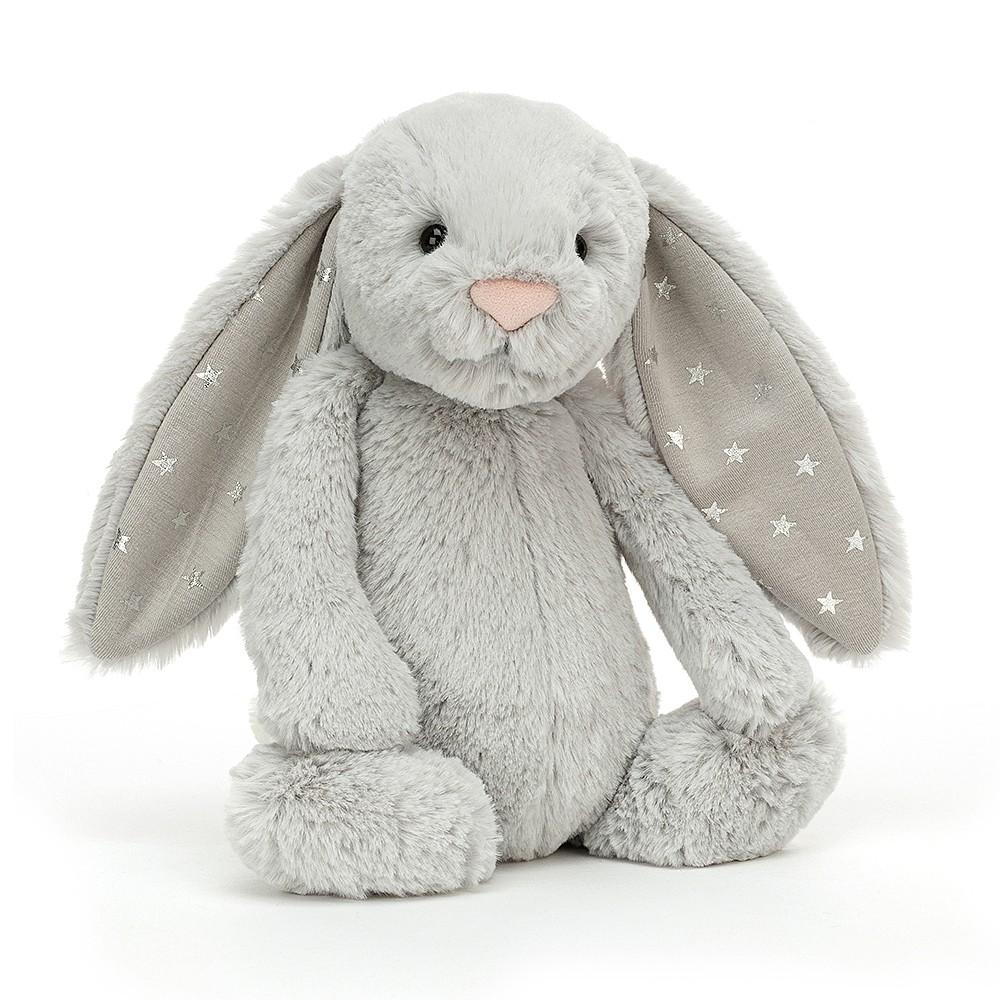 Jellycat Soft Toy - Bashful Shimmer Bunny Small (18cm tall)