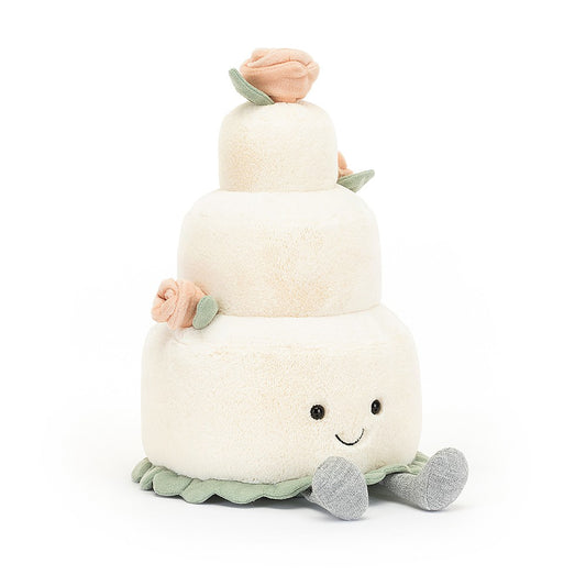 Jellycat Soft Toy - Amuseable Wedding Cake (28cm tall)