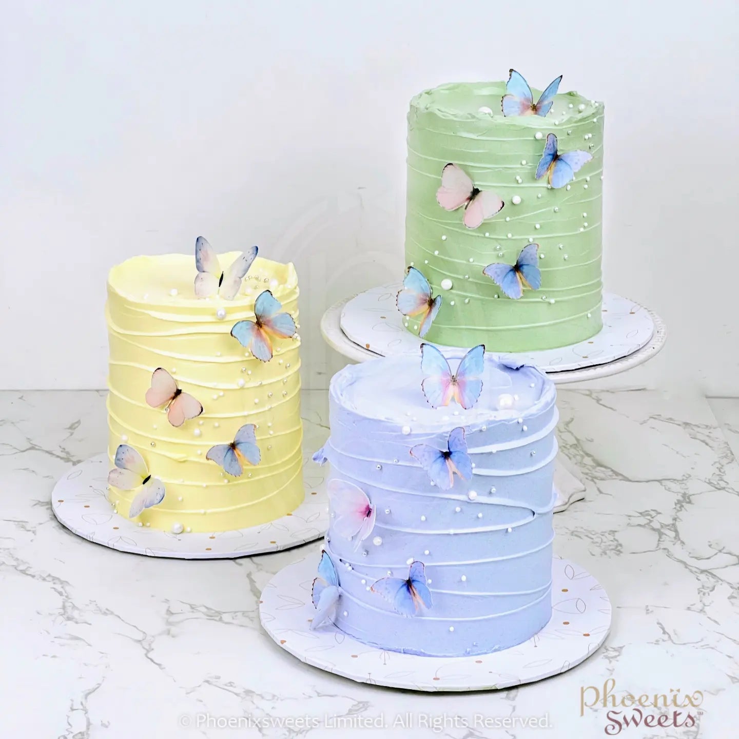 Mini Butter Cream Cake - Butterfly Garden