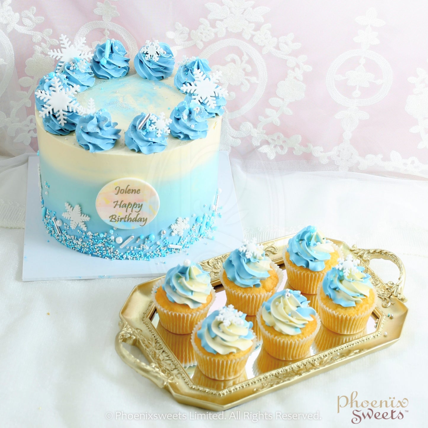 Butter Cream Cake - Princess Theme Cake - Frozen