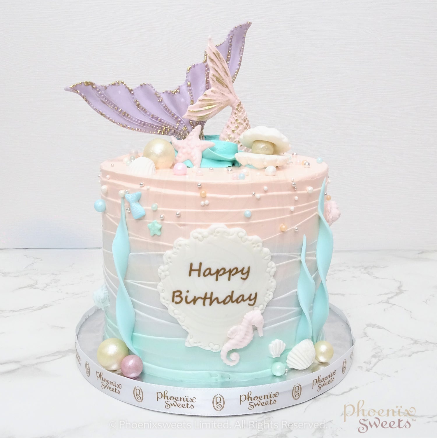 Butter Cream Cake - Mermaid Cake