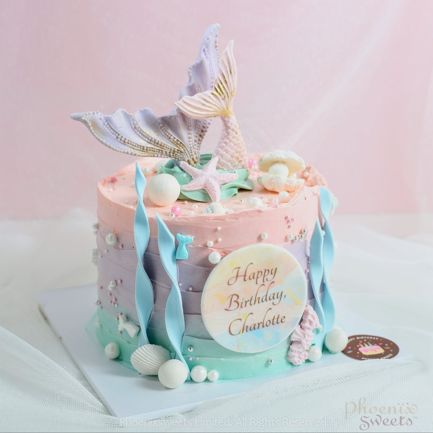 Butter Cream Cake - Mermaid Cake