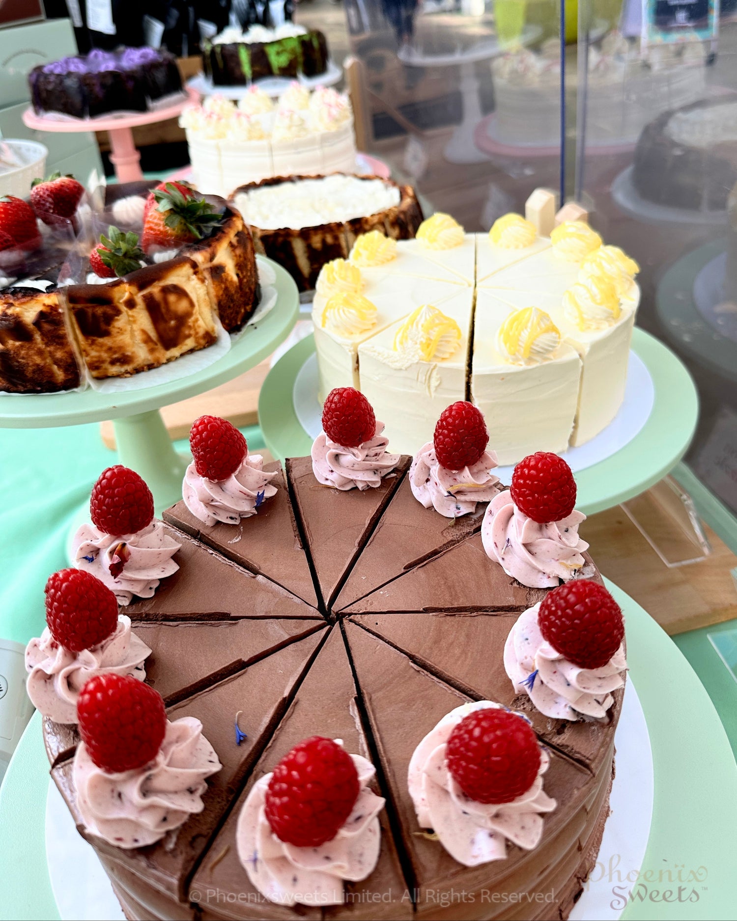 牛油忌廉蛋糕 - 宇治抹茶士多啤梨蛋糕