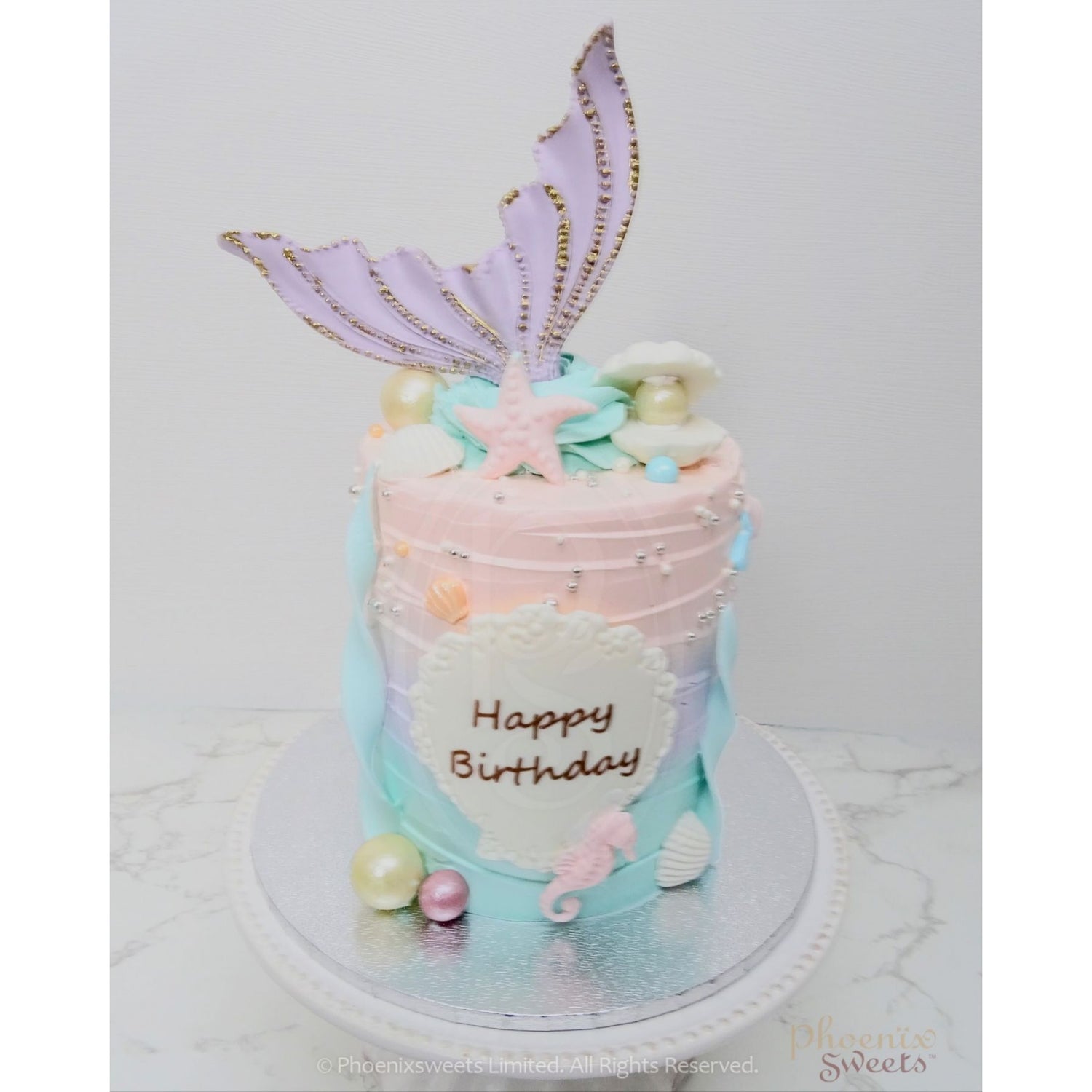 Mini Butter Cream Cake - Mermaid Cake