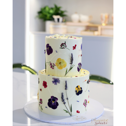 Butter Cream Cake - Flower Garden Cake
