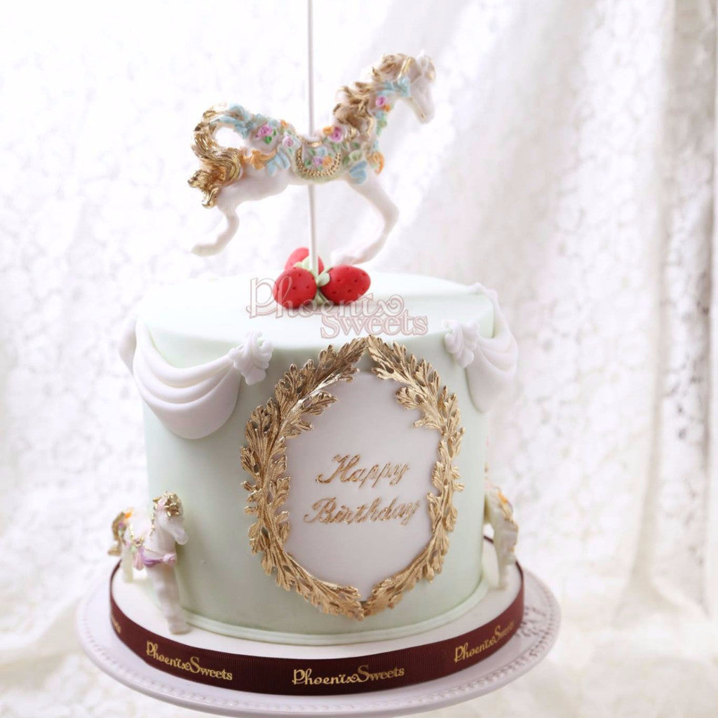 Carousel Cake Tower for Kid's Birthday and Baby Shower 立體 生日蛋糕 3D Cake 