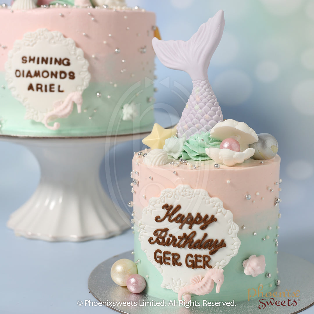Mini Butter Cream Cake - Mermaid Cake