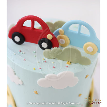 Butter Cream Cake - Cute Little Cars