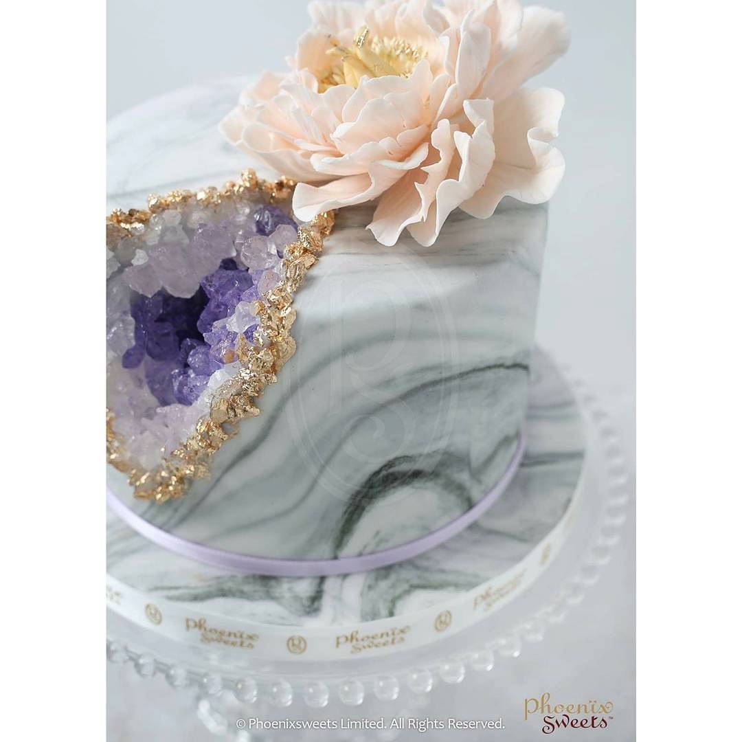 Fondant Cake - Amethyst Cake