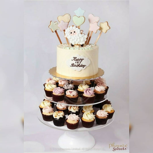 Mini Cupcake Tower for Kid's Birthday and Baby Shower 立體 生日蛋糕 3D Cake 