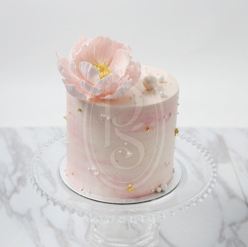 Mini Butter Cream Cake - Peony with Pearl