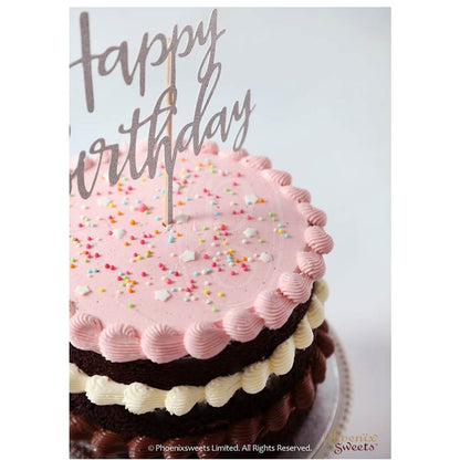 Chocolate Raw Birthday Cake for Kid's Birthday and Baby Shower 立體 生日蛋糕 3D Cake 