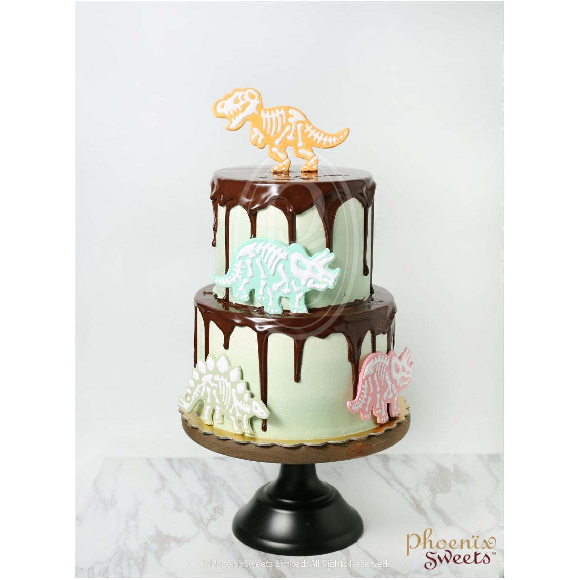 Butter Cream Cake - Dinosaur Cake (2 tiers)