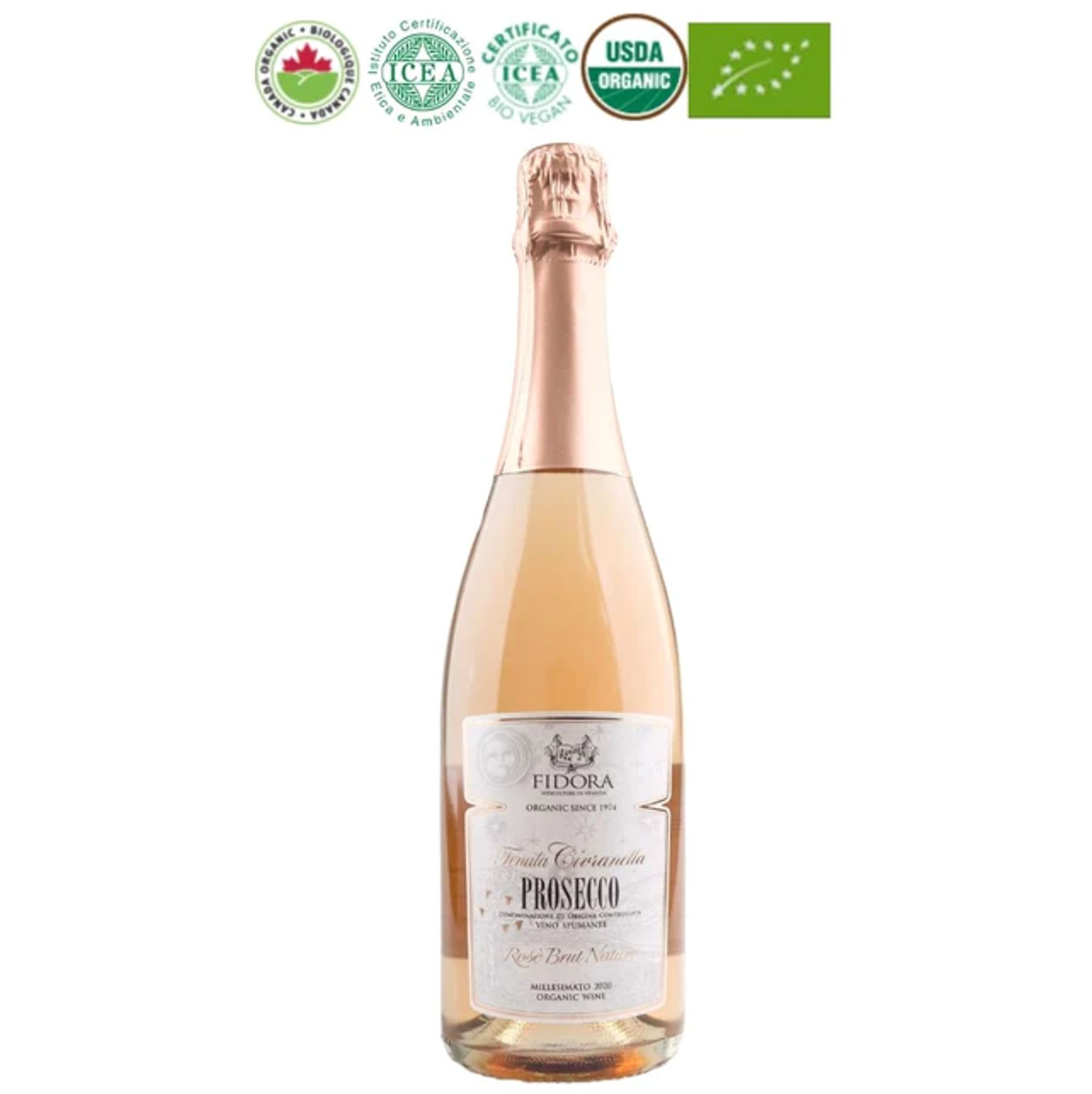 Selected Wine - Fidora Prosecco Rosé Brut Nature Millesimato DOC