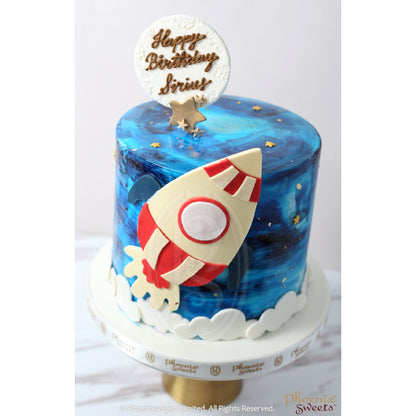 翻糖蛋糕 - Space Rocket