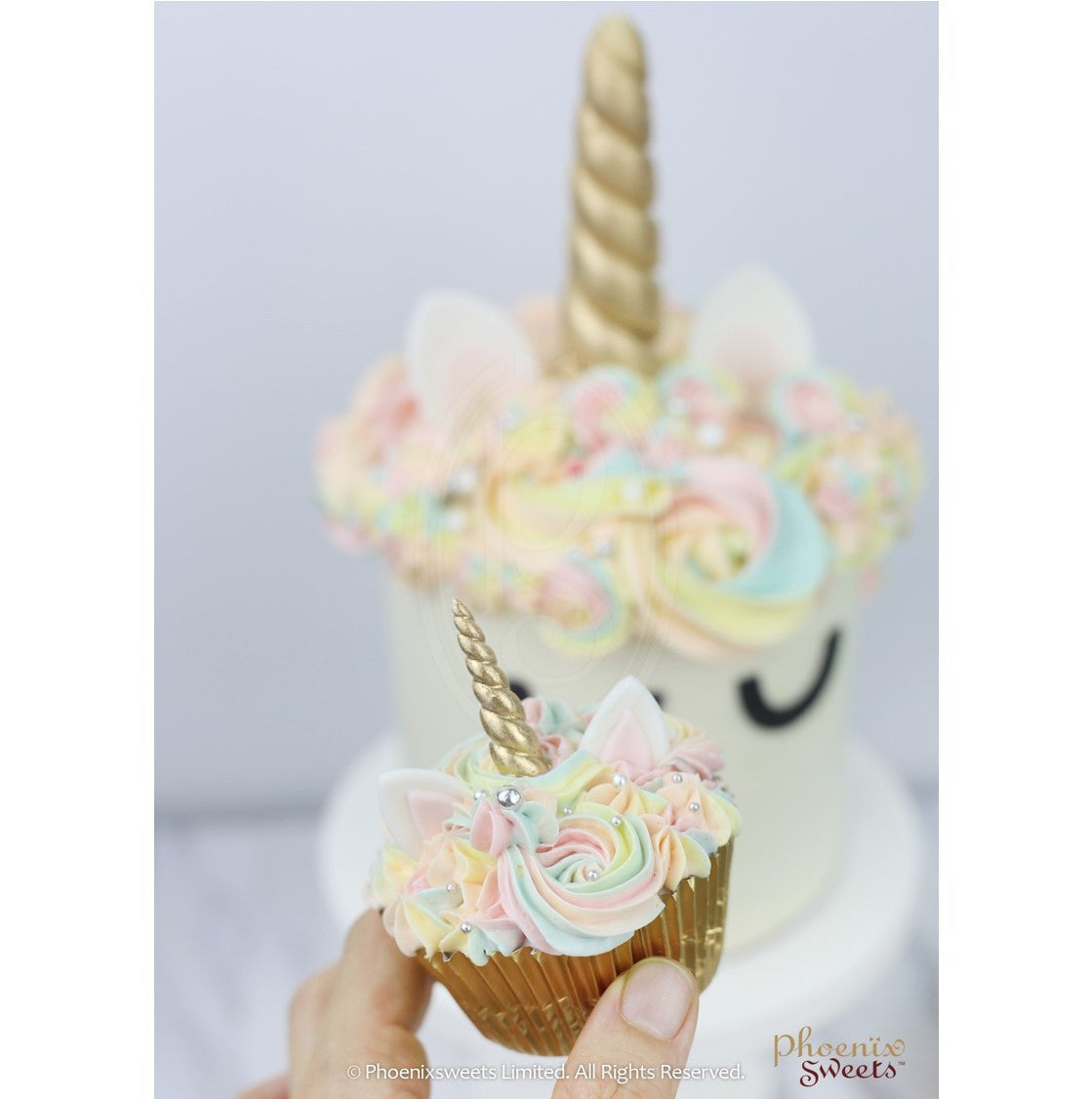 Themed Cupcake Set - Rainbow Unicorn