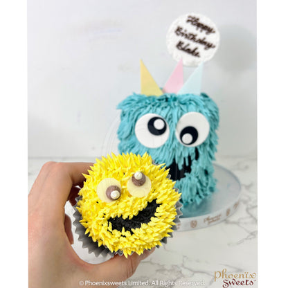 Themed Party Combo - Happy Monster Cake and Cupcake Tower
