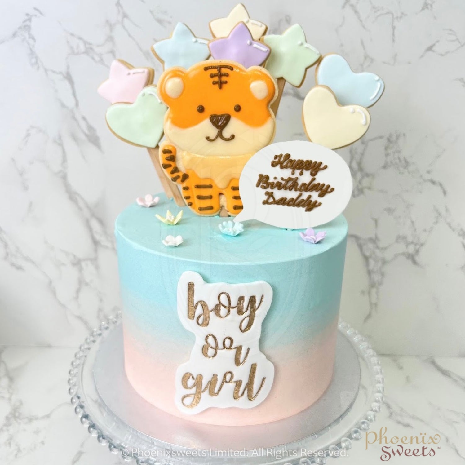 Butter Cream Cake - Little Animal (Gender Reveal)