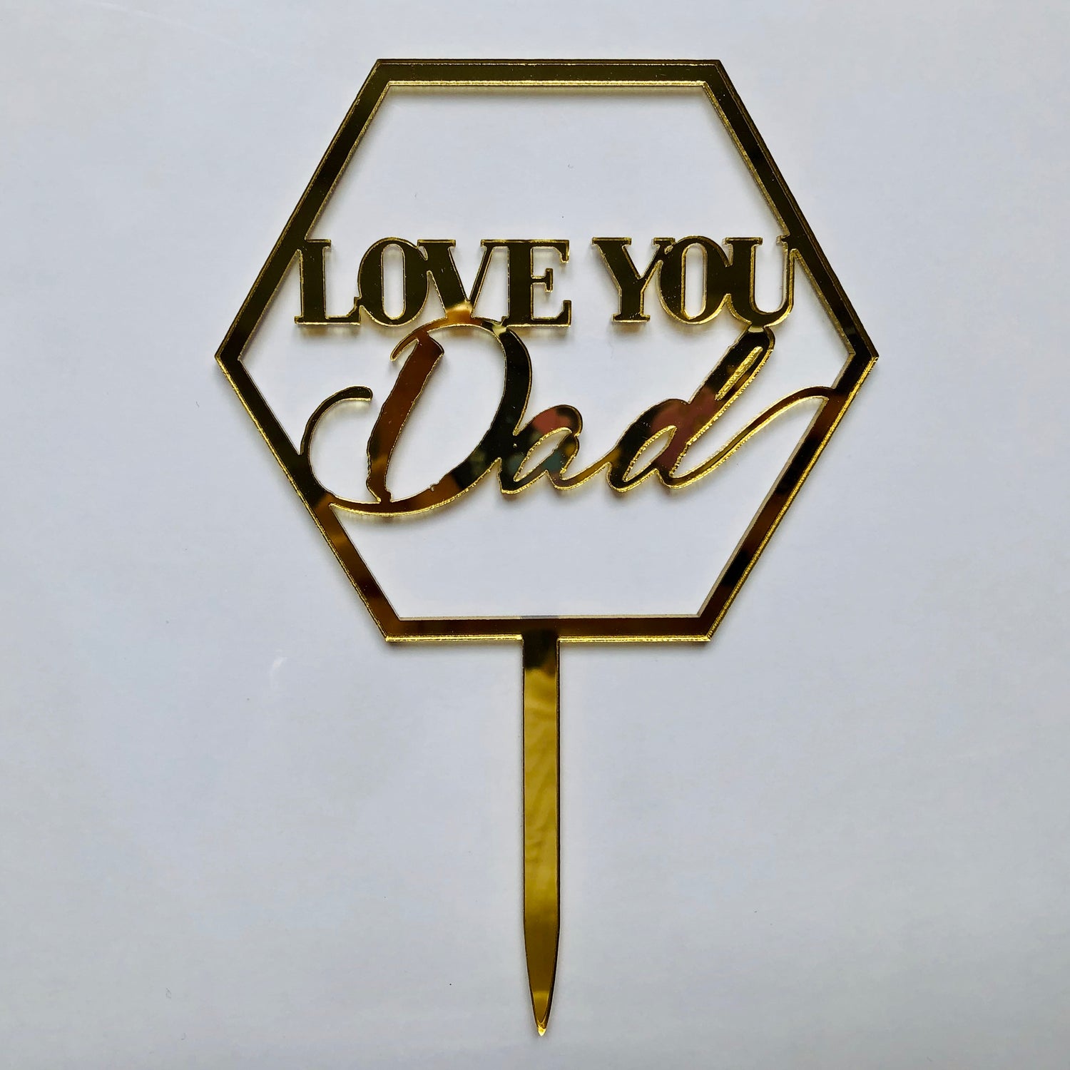 ​迷你"Love You Dad/Love You Mom"膠牌