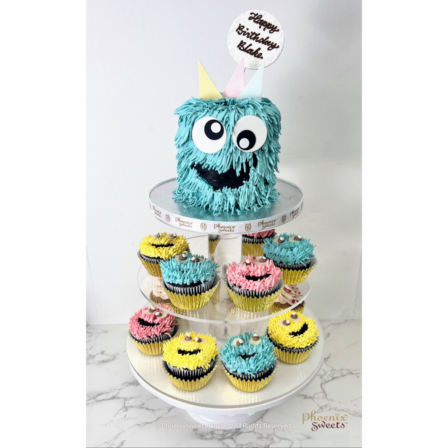 Themed Cupcake Set - Happy Monster